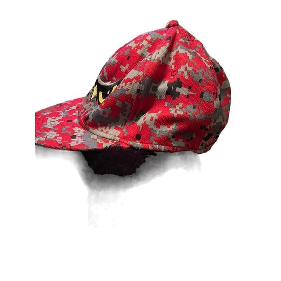 OC Sports MWS Series Men's Red Camo Fitted Orem Owlz Baseball Cap XL - Picture 2 of 15
